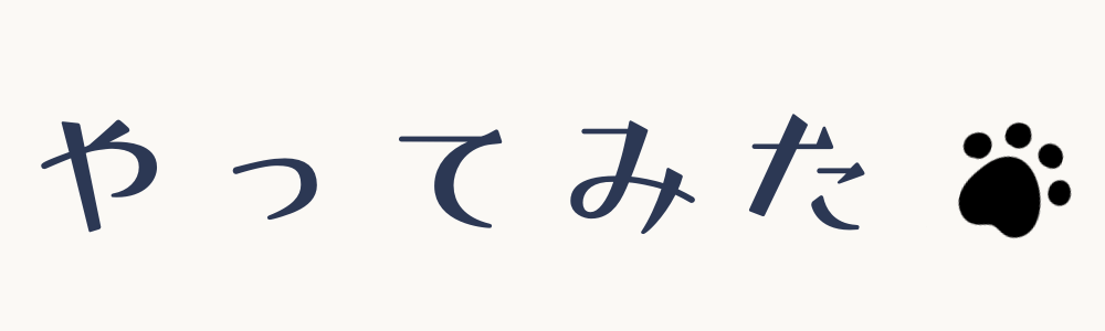 やってみた